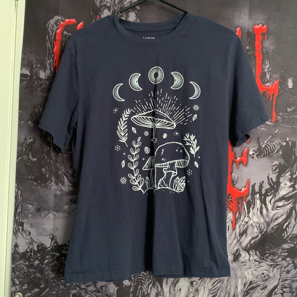 Mushroom & Moon T-Shirt | SHEIN